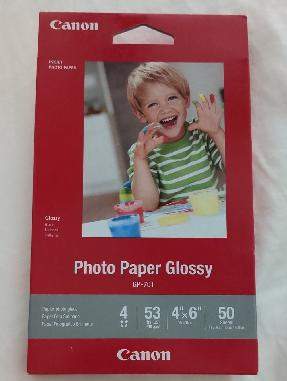 Canon Photo Paper Glossy - Red and White Packaging
